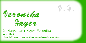 veronika hayer business card